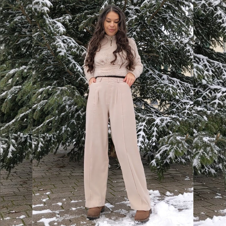 Patli Hose - High Waist Oversize-Look mit Leistentaschen image number 3