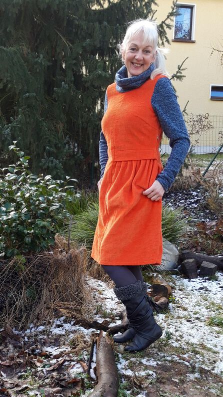 Kleid NETA Gr. 34-54 PDF-Schnitt A4, A0, Anleitung image number 8