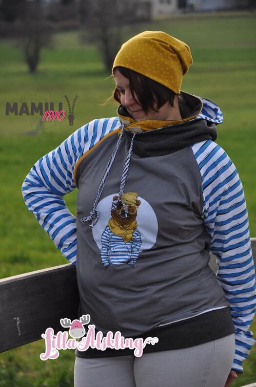 Raglanhoodie Kaja Gr. 32-50 inkl. Beamerdatei image number 5