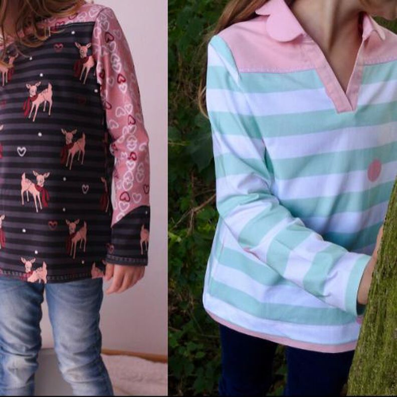 Paola: 1 Schnitt- 4 Styles: Longsleeve - Pulli ebook 92-158 image number 1