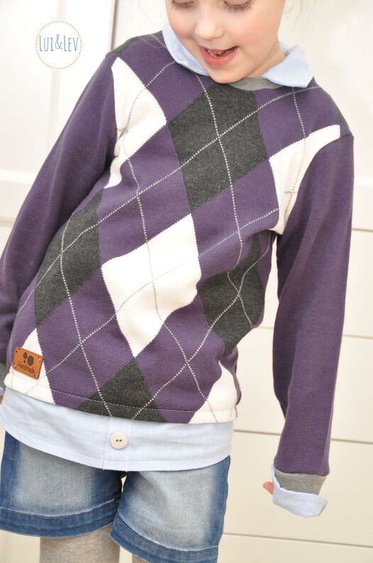 "Layering Sweater" midi - Pullover im Lagenlook Gr. 86-122 image number 5