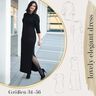 lovely elegant dress 34-56 Maxikleid Longpullover Kleid thumbnail number 1