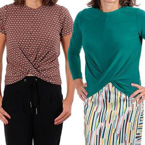 Knotenshirt "ANIKO" Nähanleitung & Schnitt Gr. 158 - 46