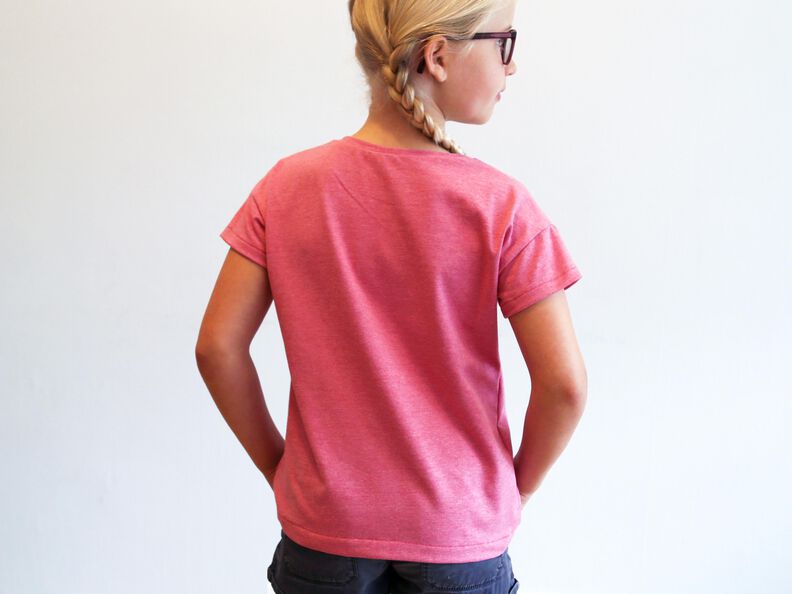 TINA - lässiges Basicshirt mit kurzen Ärmeln 86-152 image number 5