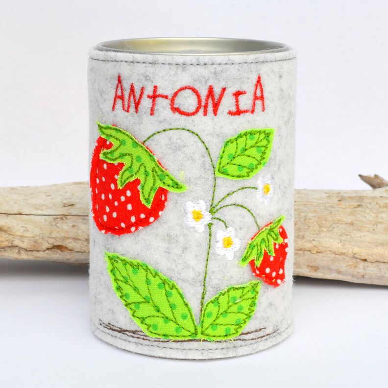 Stickdatei Erdbeere doodle 10x10cm image number 2