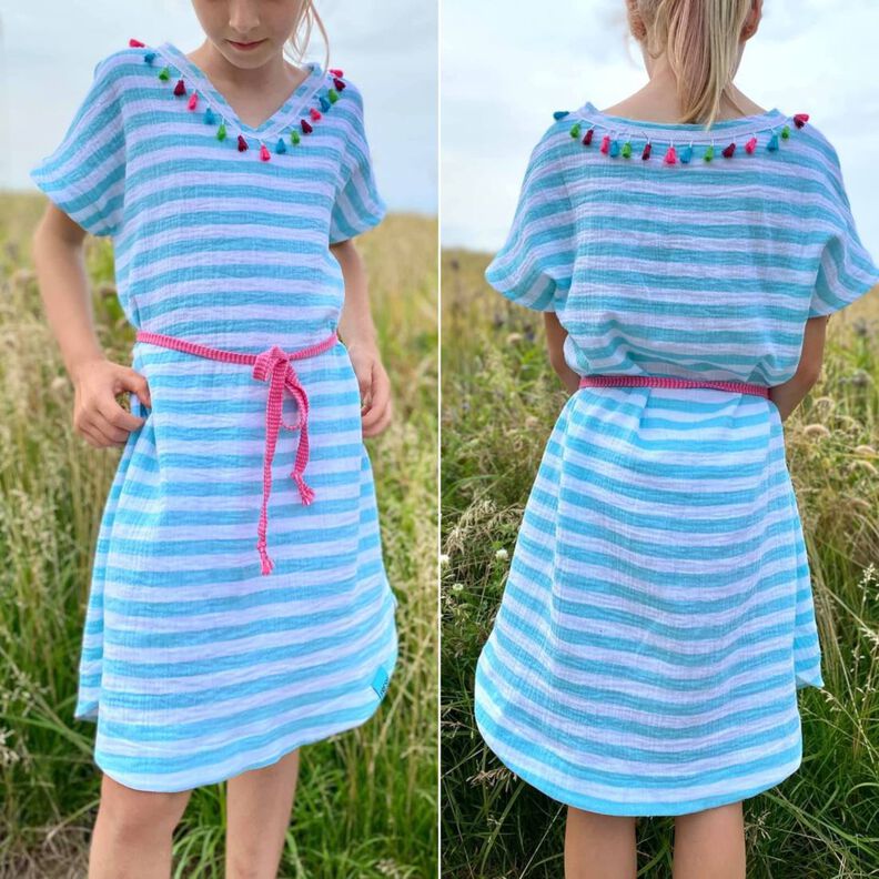 Kinder Tunika Kleid mit Taschen Wandelbar SINAR ♥ Gr. 98-164 image number 11