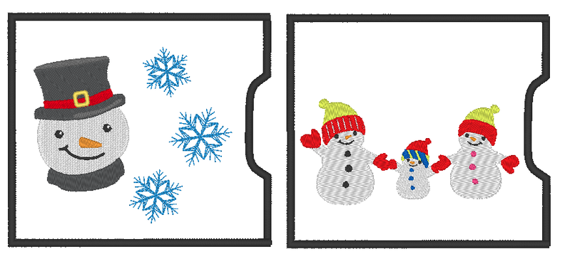 Schokoladen Verpackung Hülle Weihnachten ITH Stickdatei image number 7