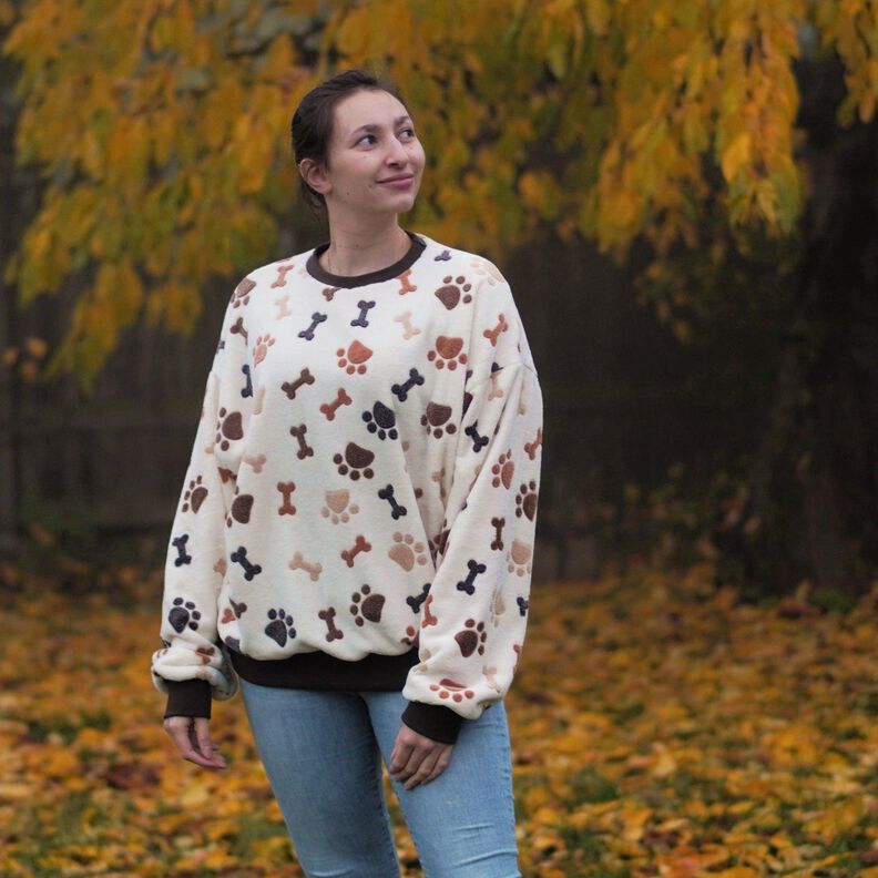 XXL Oversized Shirt nähen Damen Winter warm Pullover image number 9