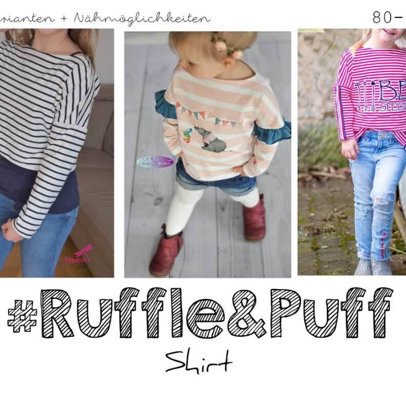 Ruffle&Puff Shirt von 80 bis 170 inkl. A4/A0/Beamer image number 1