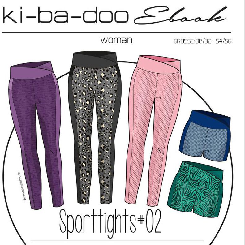 ebook Damen Sporttights #2 | Größe 30/32 - 54/56 DIN A4 PDF  image number 1