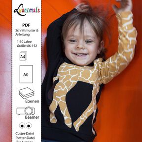 Pullover Kind E-Book Luanimals Giraffe Gerda (86-152cm)