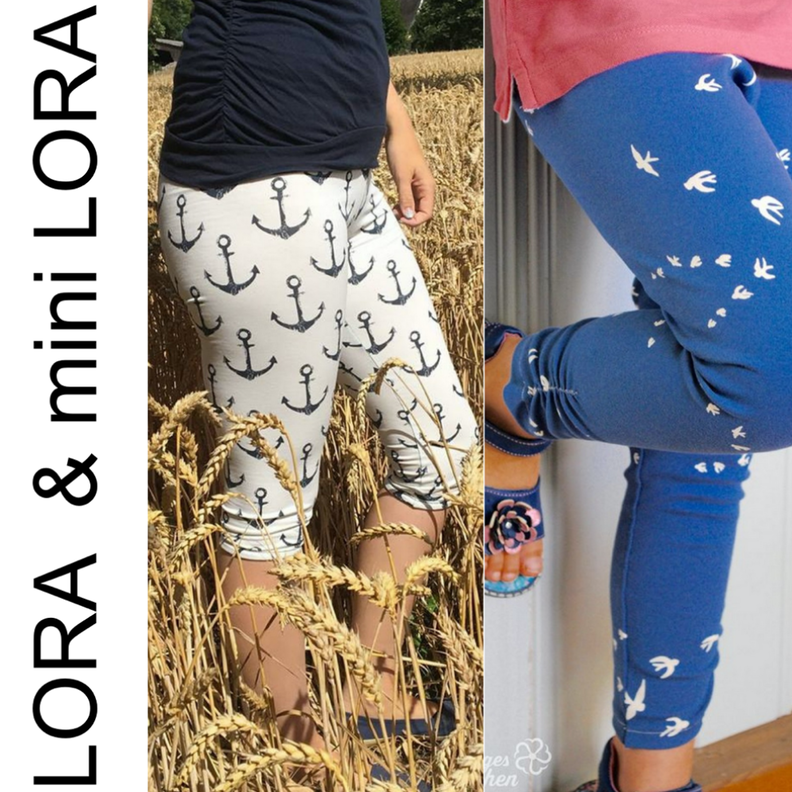 Kombi-Ebook Leggins LORA XS-XXL und mini LORA 86/92-146/152 image number 1