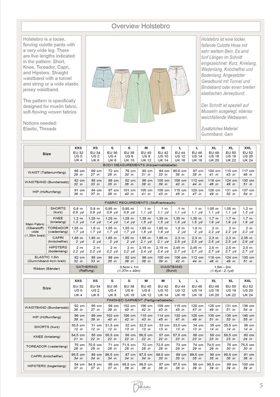 www.bohemedesignsew.com - HOLSTEBRO.culottehose image number 3