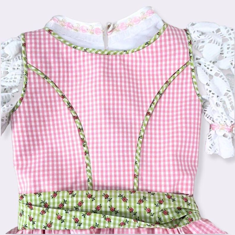 Kinderdirndl Resli 1 Gr. 80 -140 Schnittmuster A4/A0-Datei image number 4