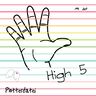Plotterdatei High 5 Geburtstag Hand thumbnail number 1