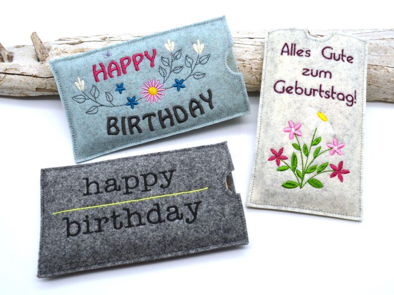 Stickdatei Schokohülle Geburtstag happy birthday image number 2