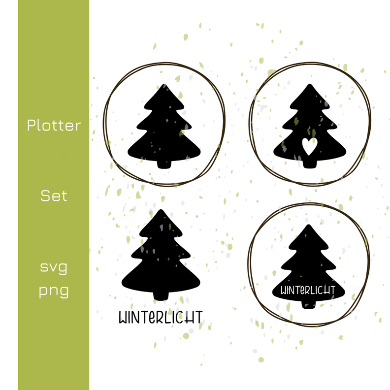 Tannenbaum mit Herz Plotterdatei Set | DIY Hunger image number 3