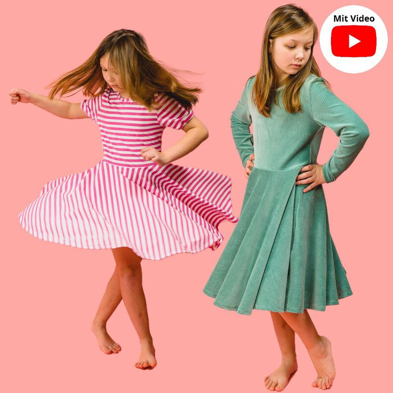 Kinder Kleid Drehkleid Jerseykleid CEPAT ♥ Gr. 92-164 image number 1