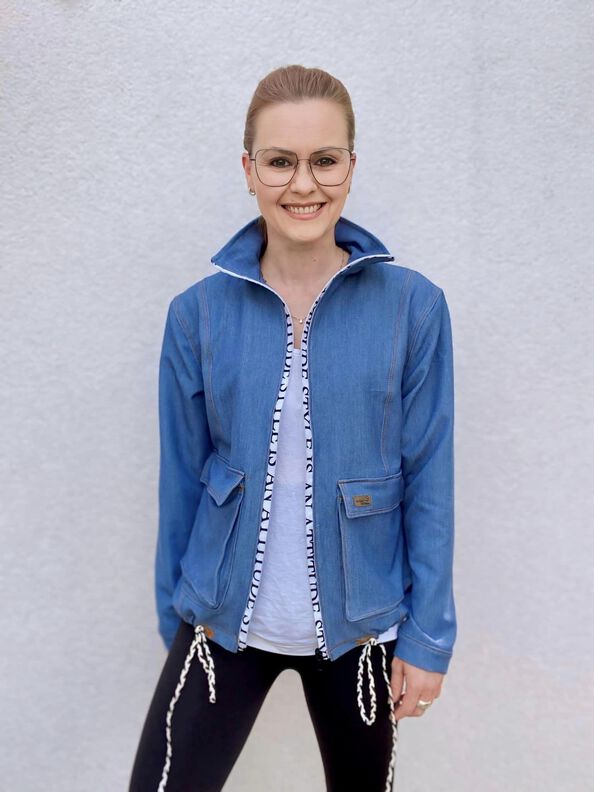 Boxy Jacke im Worker Style JACAREI (34-56) image number 8