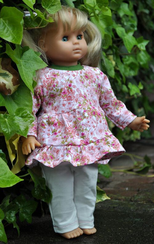 *Püppis Partydress* Puppenkleid Boho inkl. Beanie & Leggings image number 6