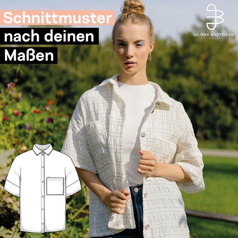 Schnittmuster nach Maß, Bluse mit Kurzarm image number 1