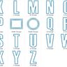 13cm Buchstaben schmal + Zahlen Stickdatei Alphabet Zahl thumbnail number 6