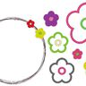 einfache Blumen Stickdatei gefüllt + Appli + doodle Button thumbnail number 3