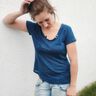 "Summer Blues" eine Bluse mit raffinierter Raffung, 32-46 thumbnail number 6