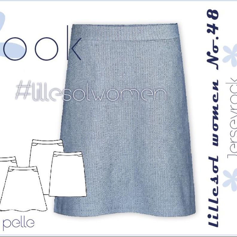Ebook / Schnittmuster lillesol women No.48 Jerseyrock image number 1