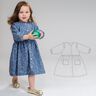 Schnittmuster Mädchen Kleid langen Ärmel MIMI thumbnail number 1