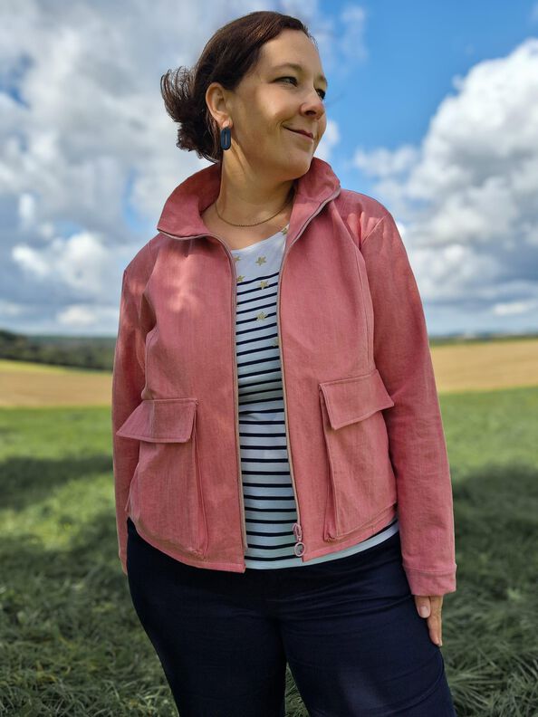 Boxy Jacke im Worker Style JACAREI (34-56) image number 3