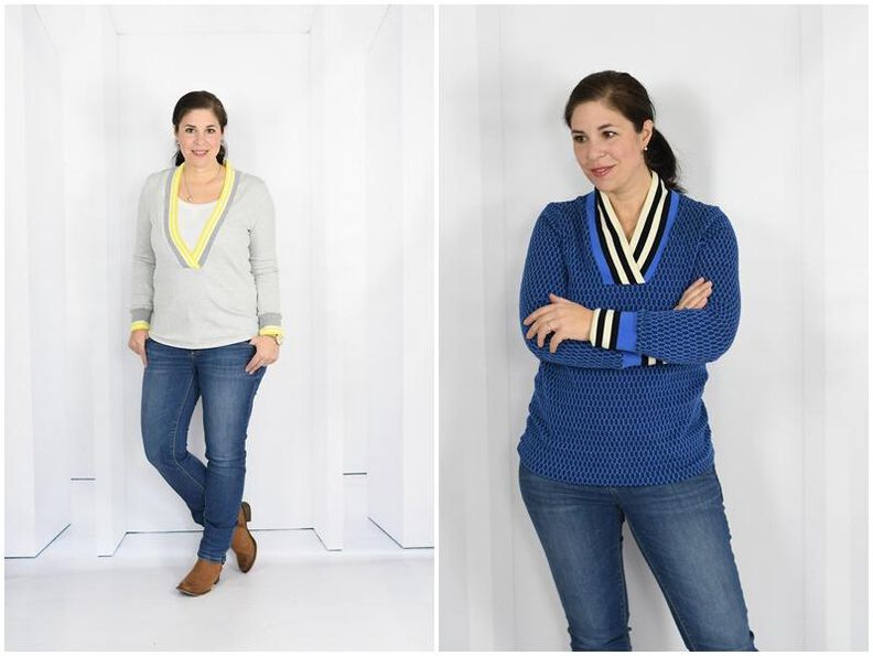 Nähanleitung Shirt mit V-Ausschnitt *mit A0-Datei + Video* image number 2