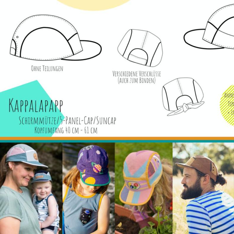 Kappalapapp Schirmmütze 5-Panel-Cap Suncap image number 1
