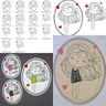 Mädchen 8er SET Bundle Stickdatei  thumbnail number 6