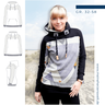 Hoodie Pullover Damen Schnittmuster Gr. 32-58 - Paco #126 thumbnail number 1