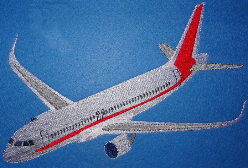 Flugzeug Stickdatei image number 3