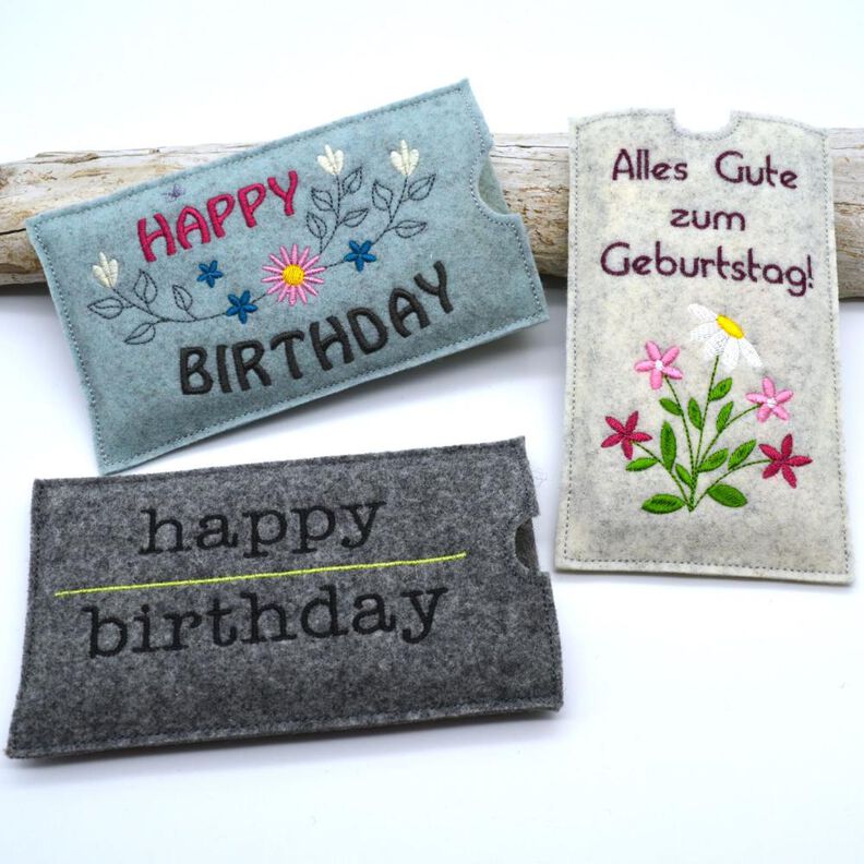 Stickdatei Schokohülle Geburtstag happy birthday image number 1