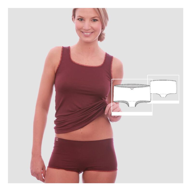 Damen Hipster-Panty, Anleitung & Schnittmuster, Gr. 32-50 image number 1