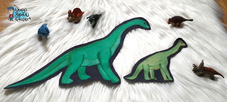 Applikationsvorlage Brachiosaurus Jungtier Dino image number 4