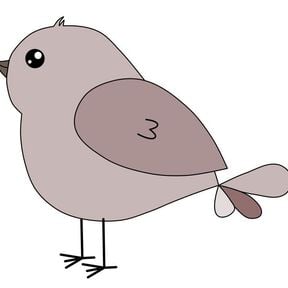 Applikationsvorlage V&ouml;gelchen Pieps