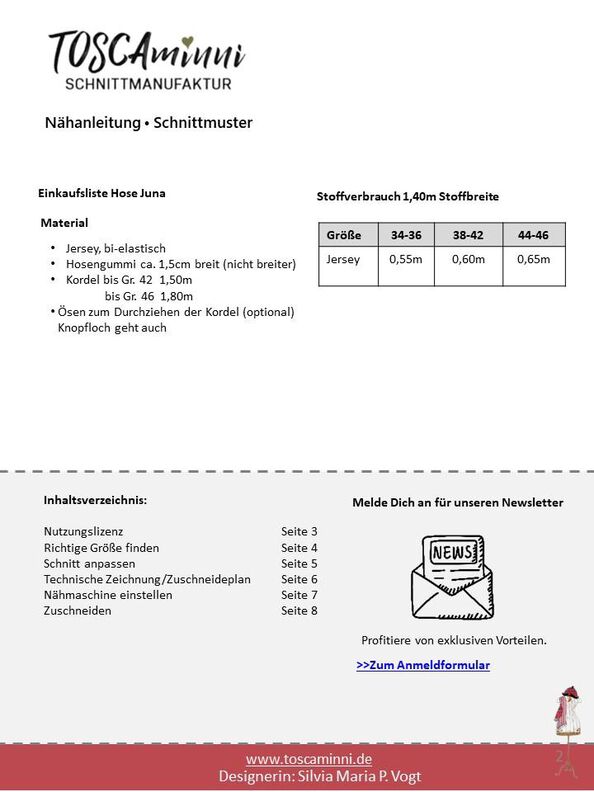 Kurze Hose Juna Gr. 34-46 Schnittmuster und Nähanleitung image number 7