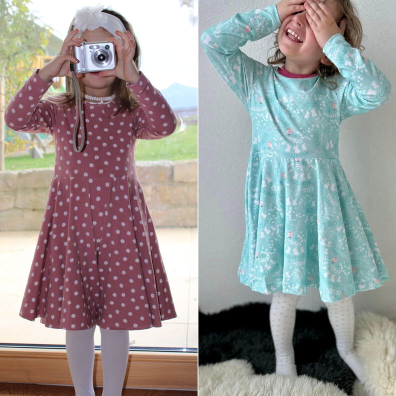 Kinder Kleid Drehkleid Jerseykleid CEPAT ♥ Gr. 92-164 image number 8