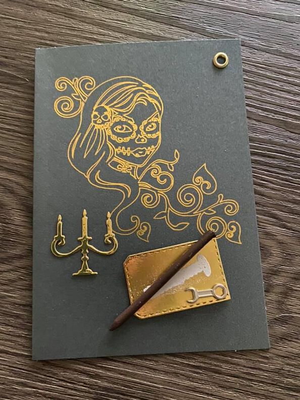 Plotterdatei La Catrina Totenkopf Lady Mexiko Horror Gothic image number 3
