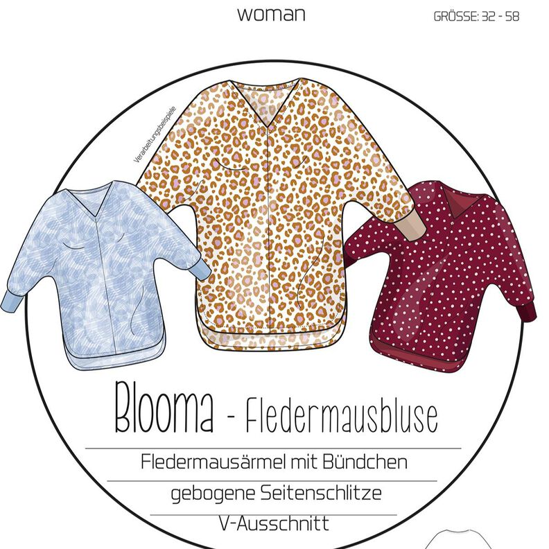 ebook Bluse Blooma | Größe 32-58 DIN A4 image number 1