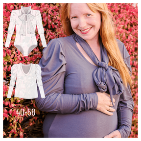 Puffysleeves Body u. Oberteil, Petite 40-58