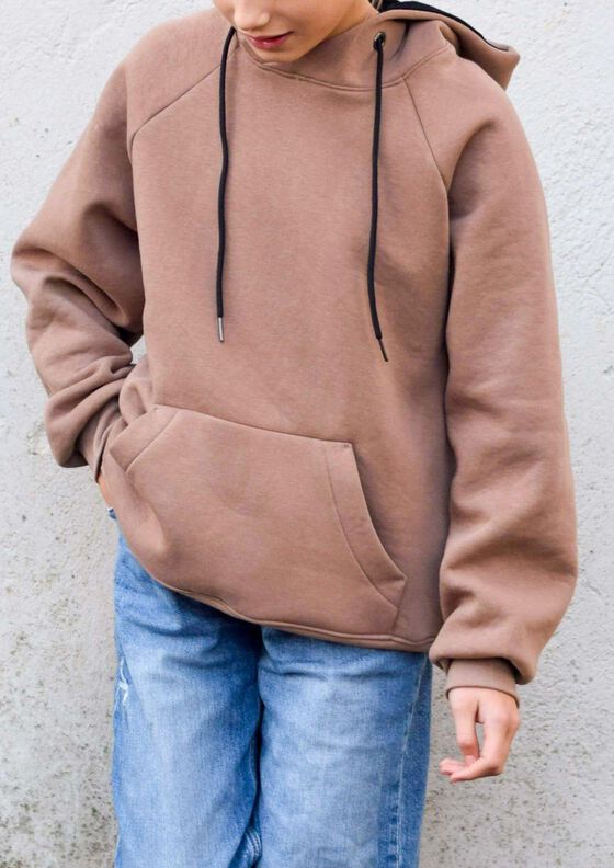Raglanhoodie Kinder –  Schnittmuster Gr. 110-176 – Denver  image number 4