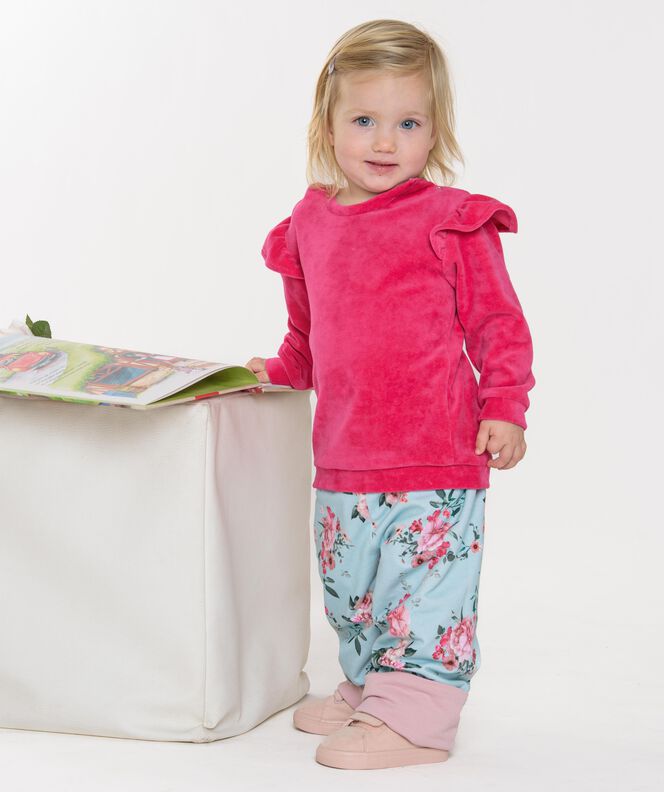 Schnittmuster Set, Sweatshirt mit Rüschen und Wende-Hose image number 11