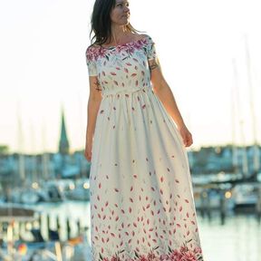 (Maxi)kleid Carmenkleid Kaya Nähanleitung und Schnittmuster 