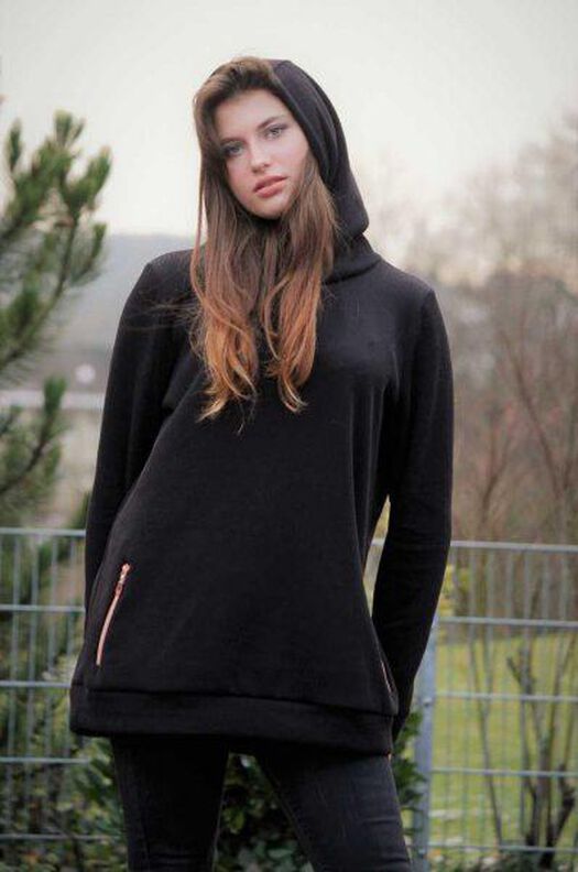 Kapuzensweatshirt "JADE" Nähanleitung und Schnitt Gr. 158–46 image number 7