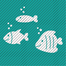 Plotterdatei »Meeresliebelei« – Fische thumbnail number 1
